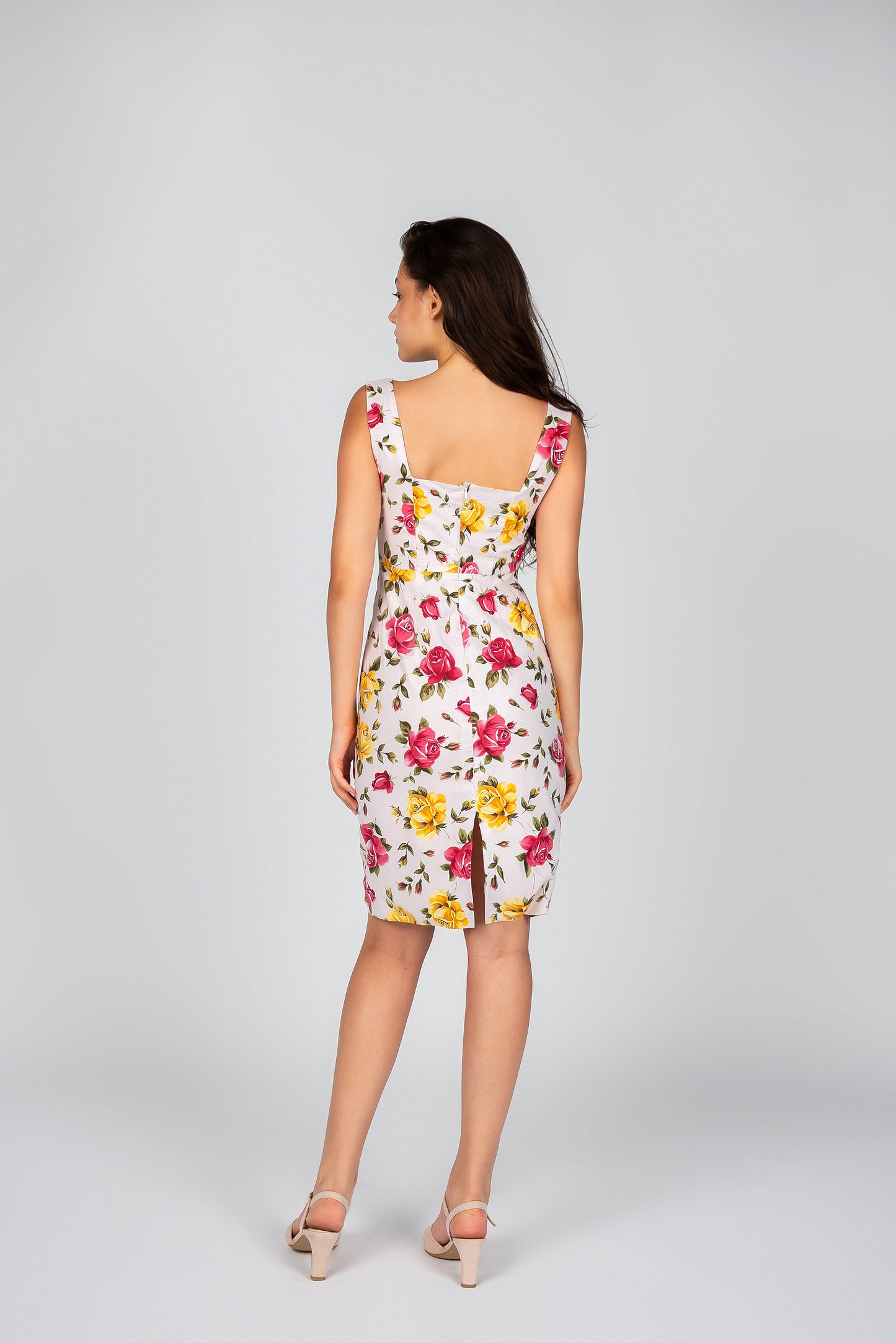 Florales Etuikleid