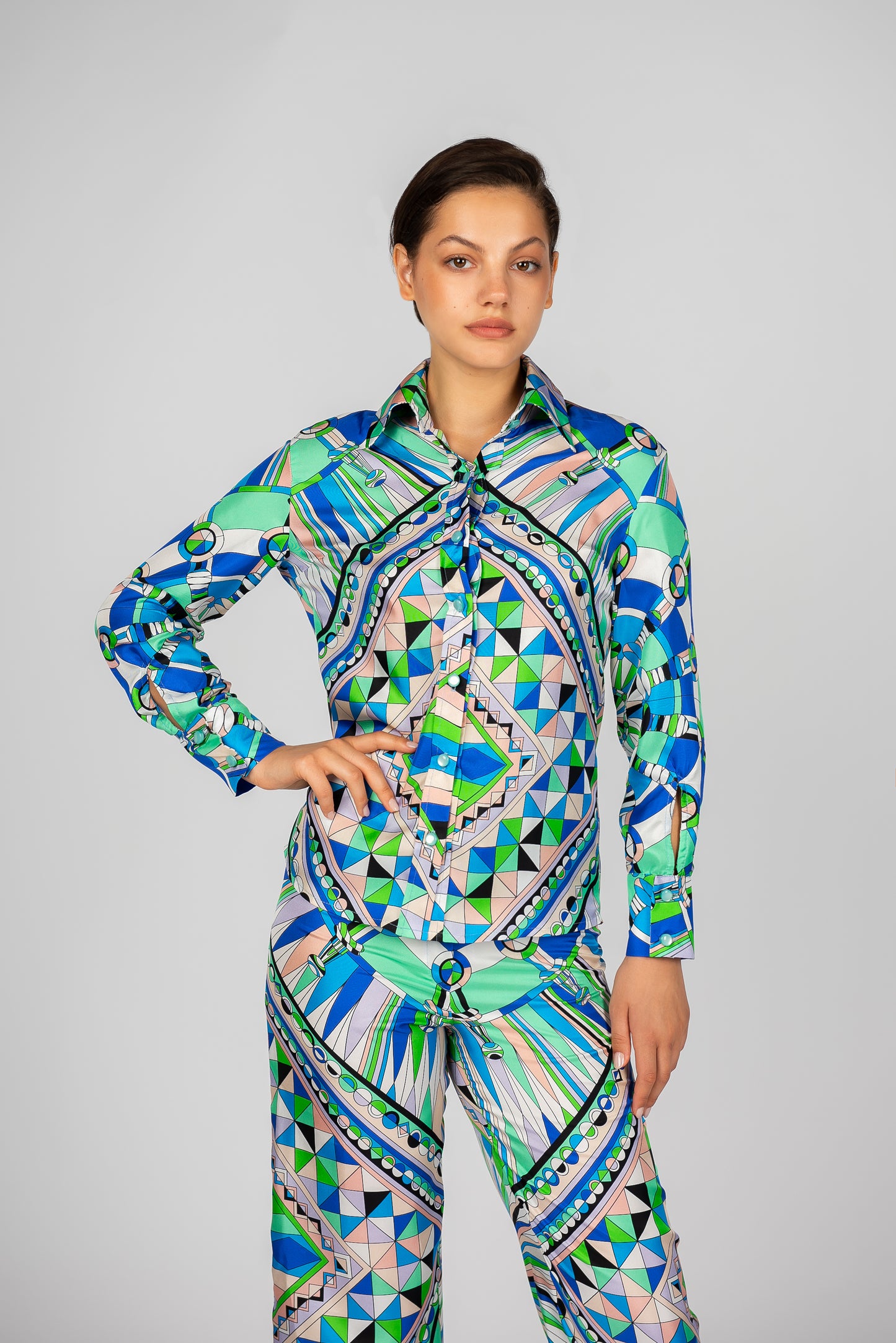 Hemdbluse aus Seide
