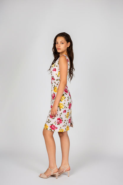 Florales Etuikleid