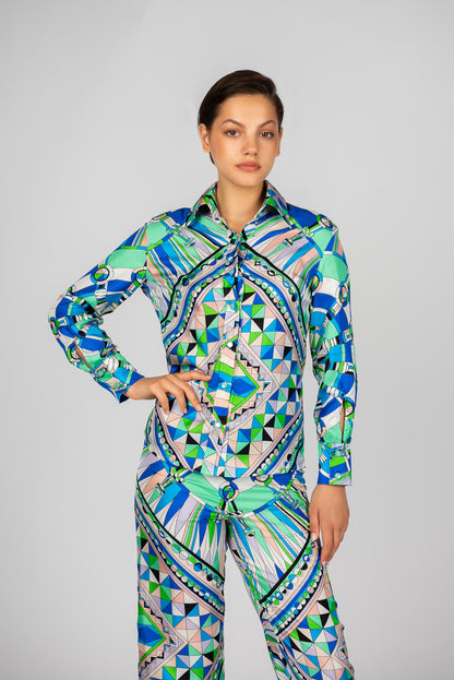 Hemdbluse aus Seide