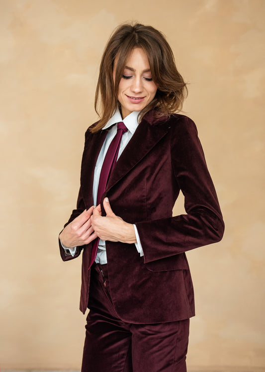 Blazer aus Samt