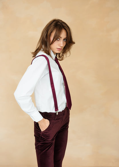 Weißes Hemd aus italienischer Baumwolle