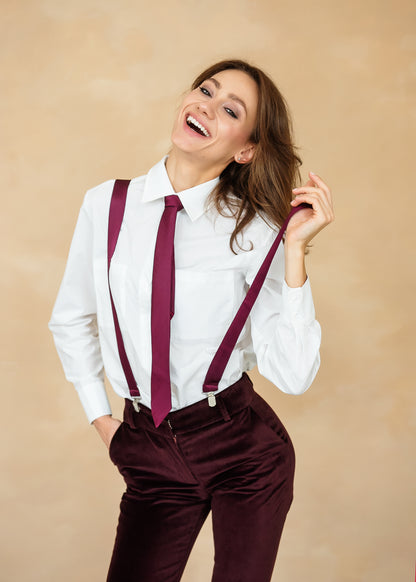 Weißes Hemd aus italienischer Baumwolle