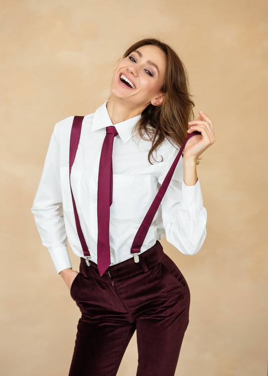 Weißes Hemd aus italienischer Baumwolle