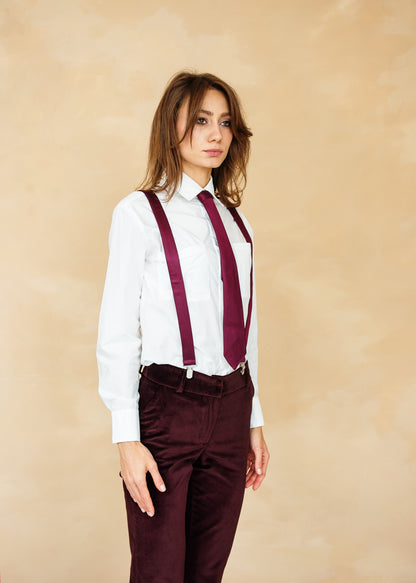 Weißes Hemd aus italienischer Baumwolle